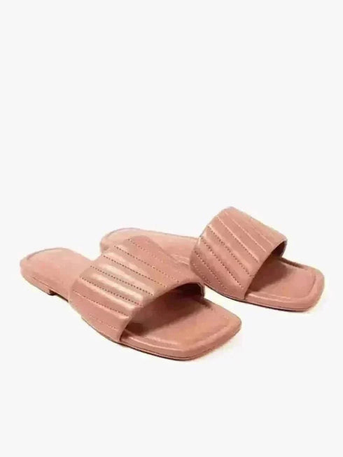 Peachy Furrowed Flats - cunei